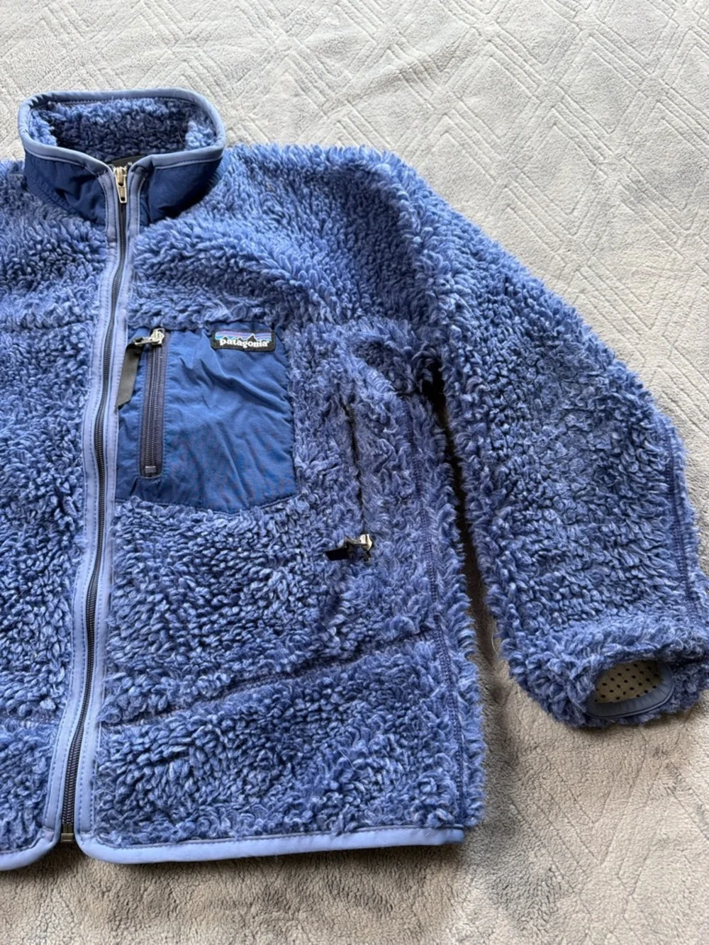 Patagonia Vintage Kids Retro Cardigan Fleece Jacket Medium Made in USA
